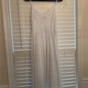 Express White Lace Midi Dress (Size: Medium)